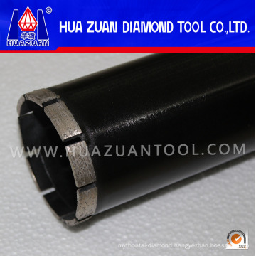 China Huazuan New Black 76mm Diamond Tools Crown Drill Bit for Concrete